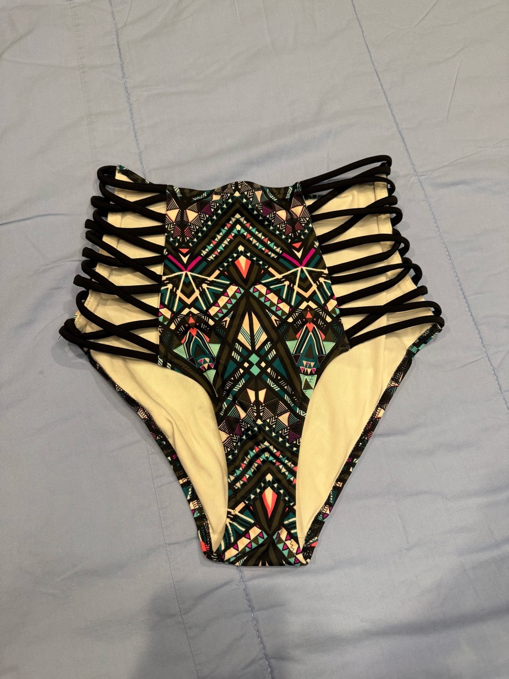 Victoria's Secret PINK Multicolor Strappy Bikini Bottoms